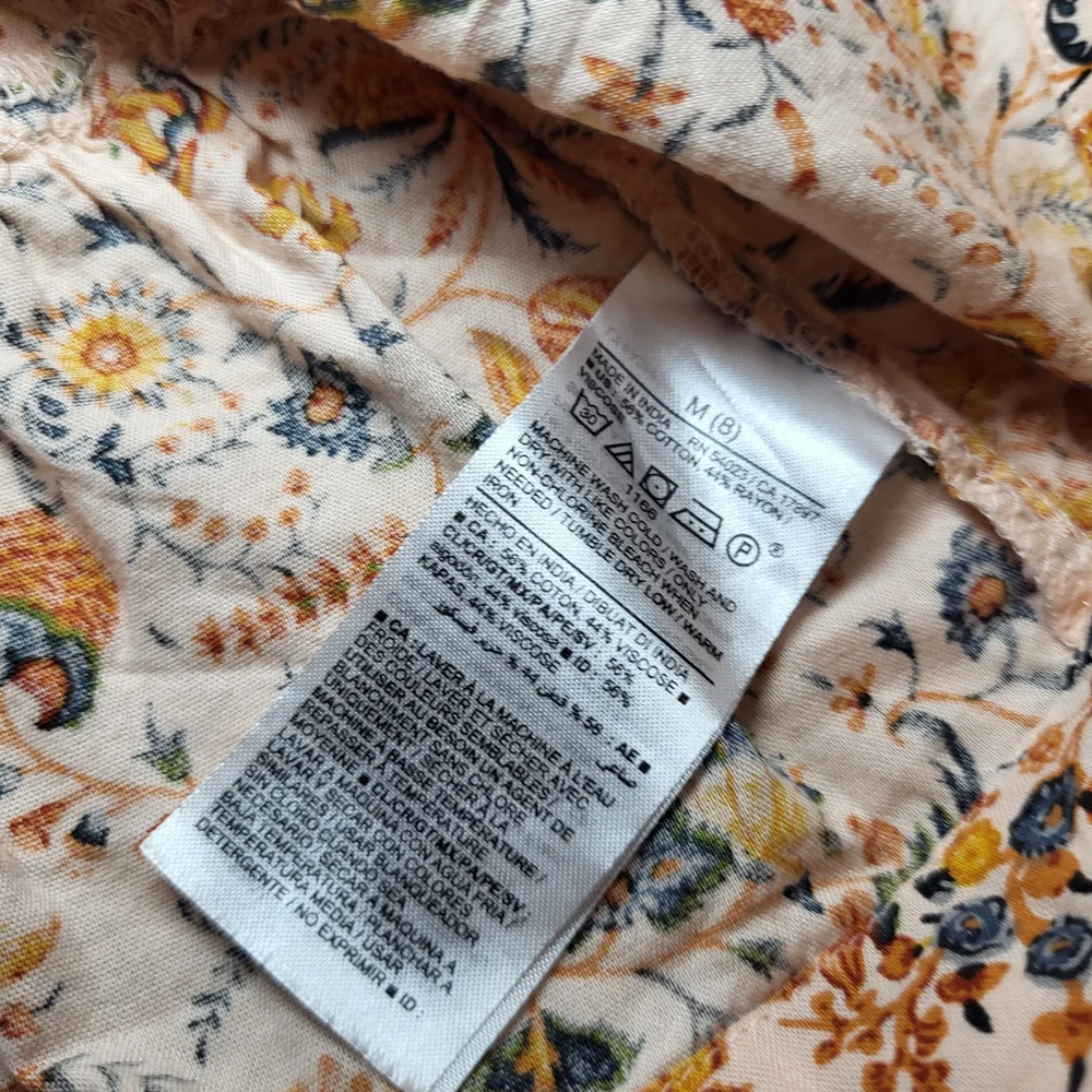 Old Navy Girl's Ditsy Floral Dress Cotton BOHO Western Coastal Cowgirl.